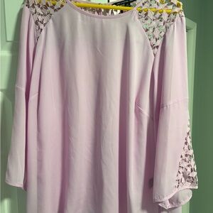 Zac & Rachel Purple Embellished Relaxed Blouse